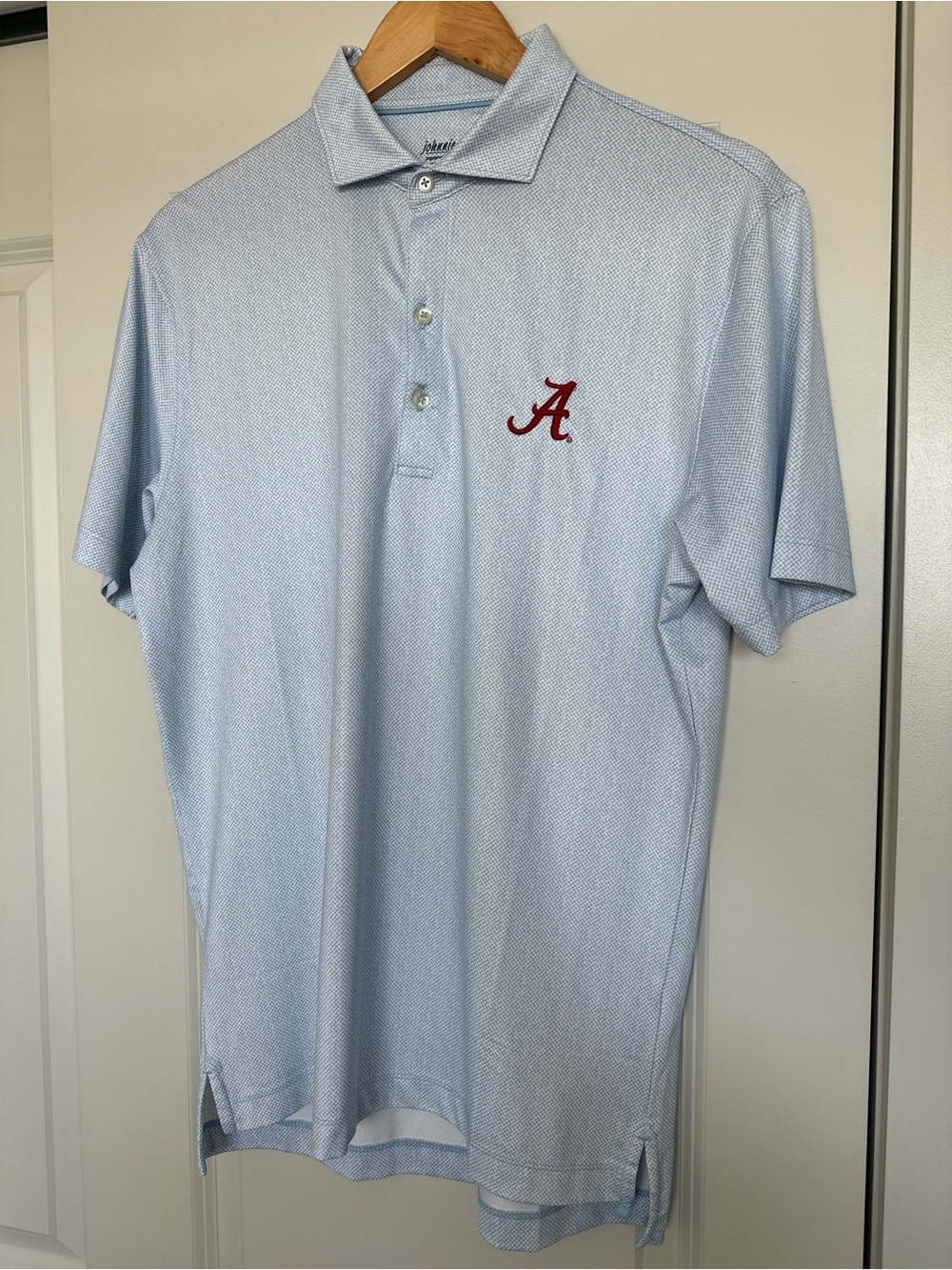 Johnnie-O Alabama Men's Polo, Light Blue